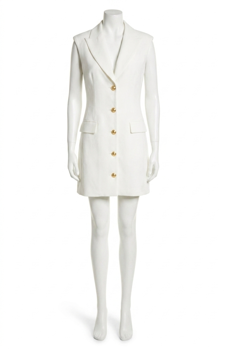 NEW VERONICA BEARD fairfax mini dress in off white